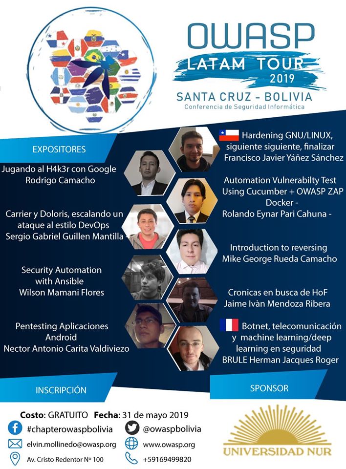 OWASP BOLIVIA 2019 BANNER2019