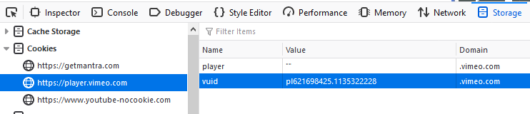 Cookie Editing functionality in Mozilla Firefox